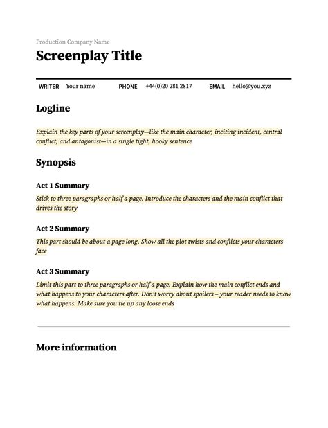 Filmography Overview