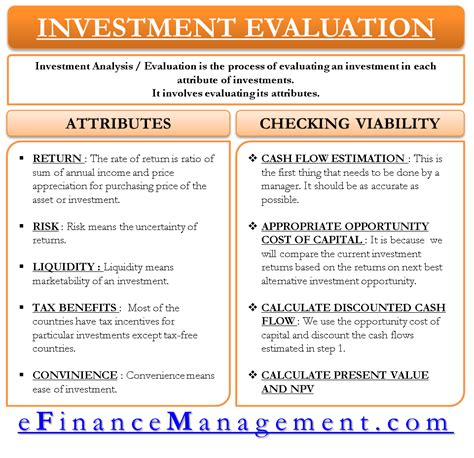 Financial Evaluation and Investment Profile