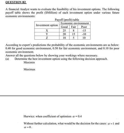 Financial Evaluation of The Mistress B2