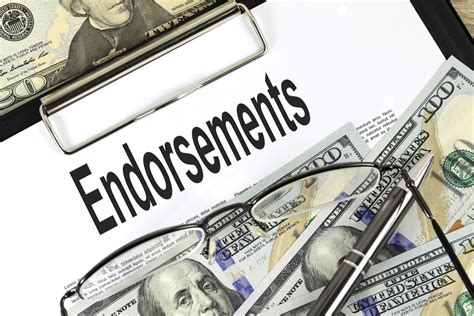 Financial Status and Endorsements