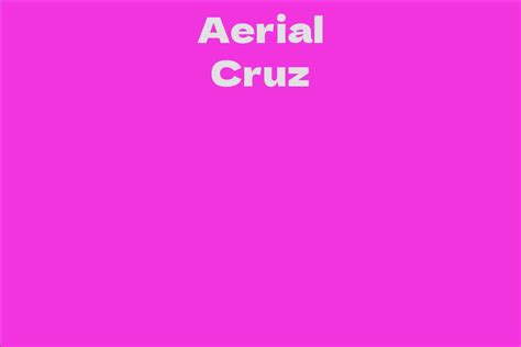 Financial Status and Income of Aerial Cruz