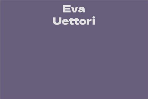 Financial Status and Investments of Eva Uettori