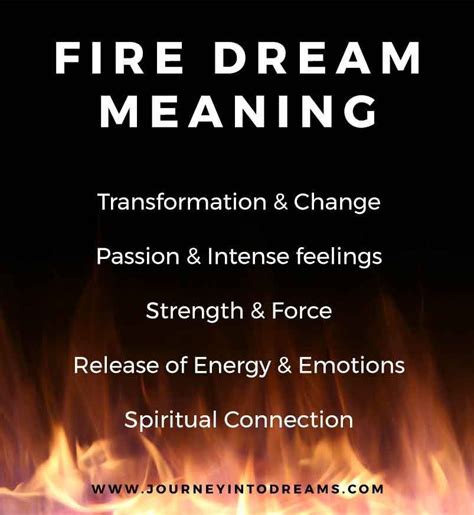 Fire as a Symbol of Transformation and Change in Dreams