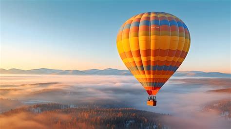 Floating Serenely: The Peaceful Journey of a Hot Air Balloon