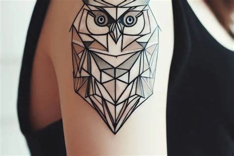 Geometric Owl Tattoos: Embracing Modern Symmetry and Precision