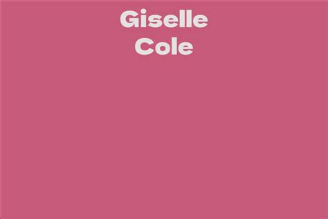 Giselle Cole - Financial Status