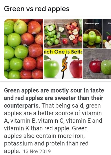 Green Apples vs. Red Apples: A Nutritional Comparison