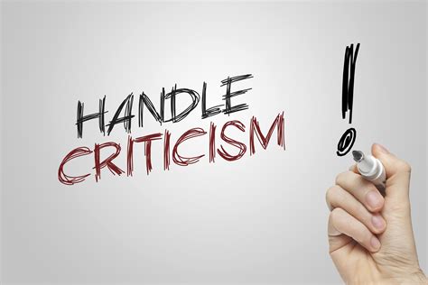 Handling Criticism and Overcoming Challenges