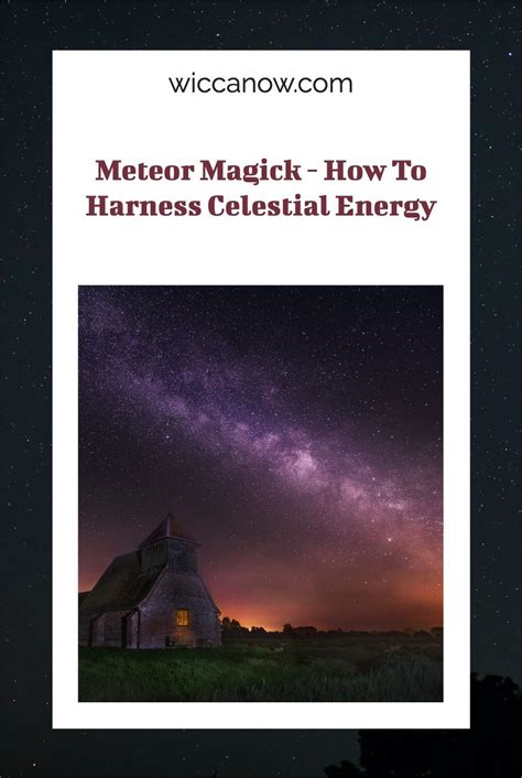 Harnessing the Power of Celestial Meteors through Rituals