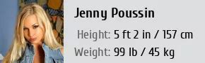 Height and Weight of Jenny Poussin