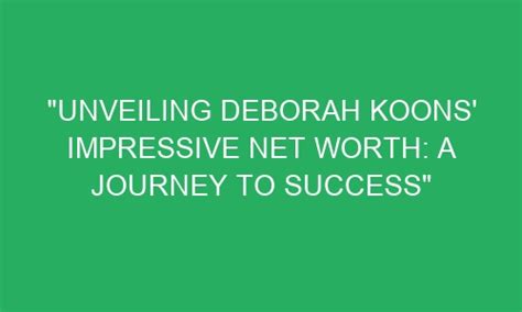 Impressive Accomplishments: Deborah's Successes