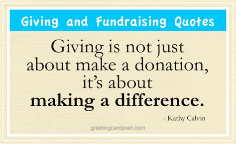 Inspirational Quotes and Charitable Efforts