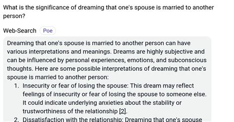 Interpreting the Symbolism: Decoding the Significance and Implications of Dreaming about a Spouse-Involved Gentleman