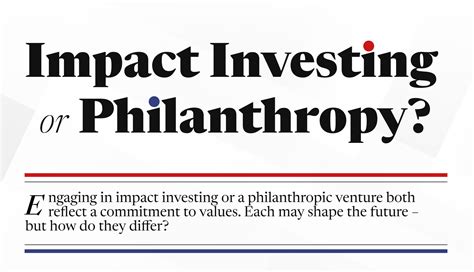 Investment ventures and philanthropy efforts