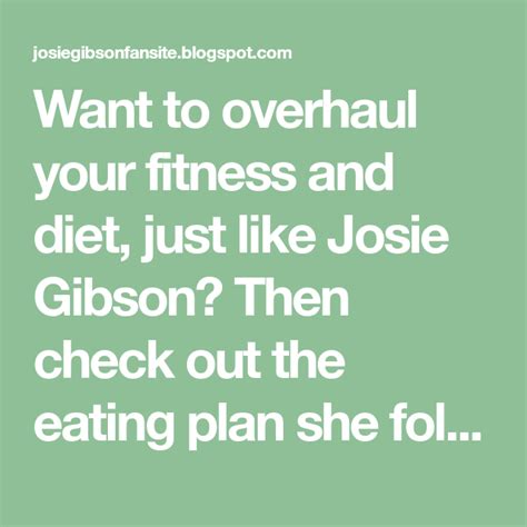 Josie James' Fitness Routine and Diet Secrets