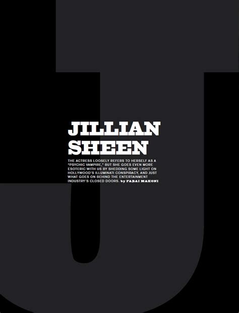 Key Highlights of Jillian Sheen's Profile