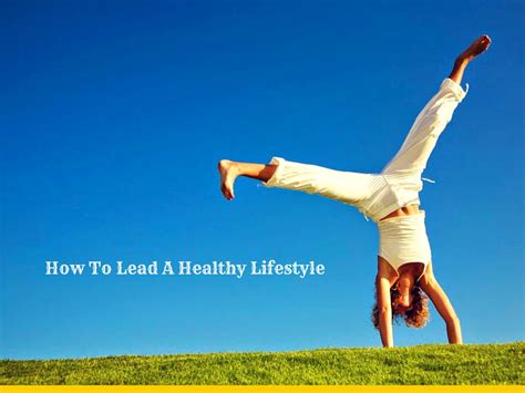 Leading a Healthy Lifestyle