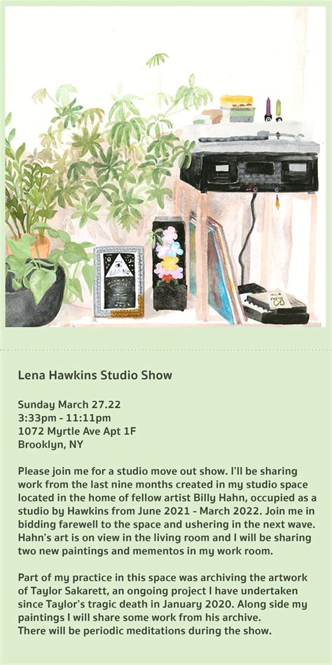 Lena Hawkins' Future Plans and Projects