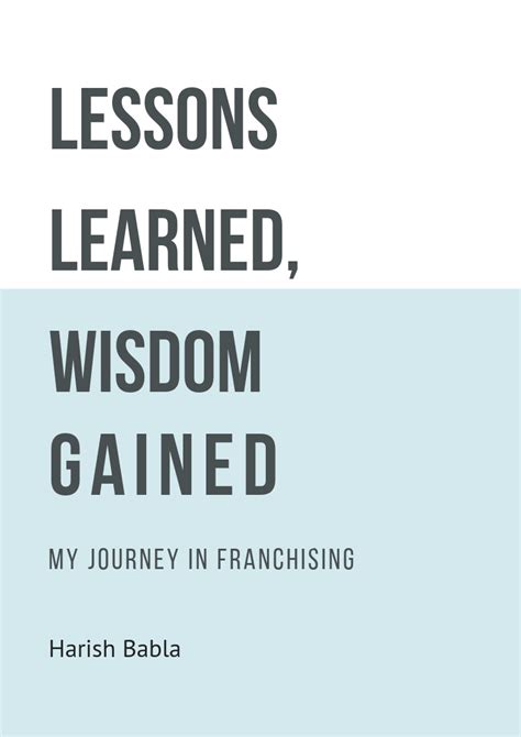 Lessons Learned and Wisdom Gained by Mary Moody