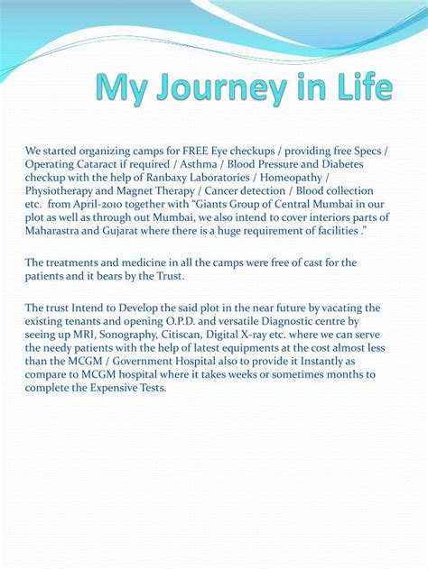 Life Journey Synopsis