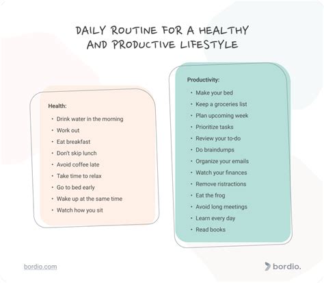 Lifestyle Choices and Daily Routine