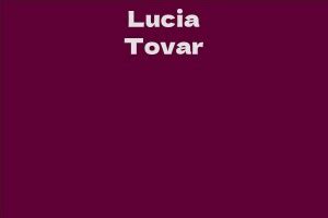 Lucia Tovar: Career Achievements