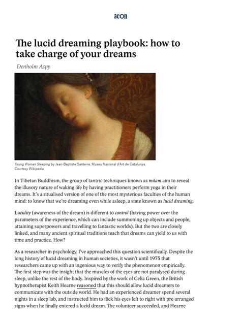 Lucid Dreaming: Taking Charge of Your Night Terrors