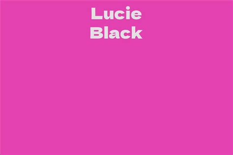 Lucie Black's Net Worth Breakdown