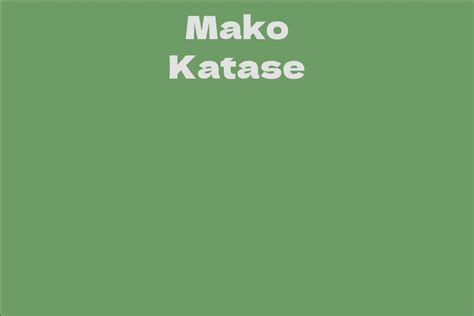 Mako Katase's Journey to Success