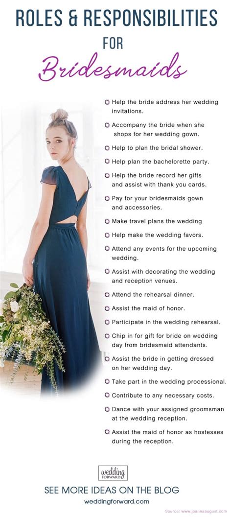 Managing the Role and Responsibilities of a Bridesmaid