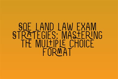 Mastering Exam Formats: Effective Approaches for Multiple Choice, Essays, and Time Constraints