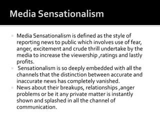 Media Sensationalism and Inaccurate Accusations