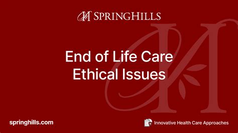 Medical Ethics and the Dilemmas of Prolonging Life Versus Awaiting Demise