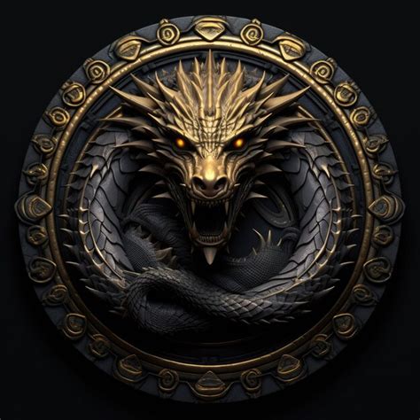 Merging the Majestic Beast and the Circular Emblem: A Potent Symbolic Connection