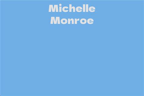 Michelle Monroe's Net Worth and Assets