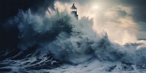 Nature's Fury: Witnessing the Power and Majesty of a Storm at Sea