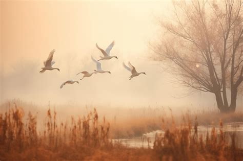 Nature's Symphony: The Enchanting Sounds of Swans in Flight