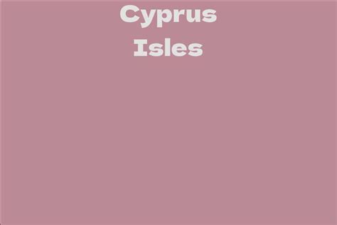 Net Worth of Cyprus Isles Revealed