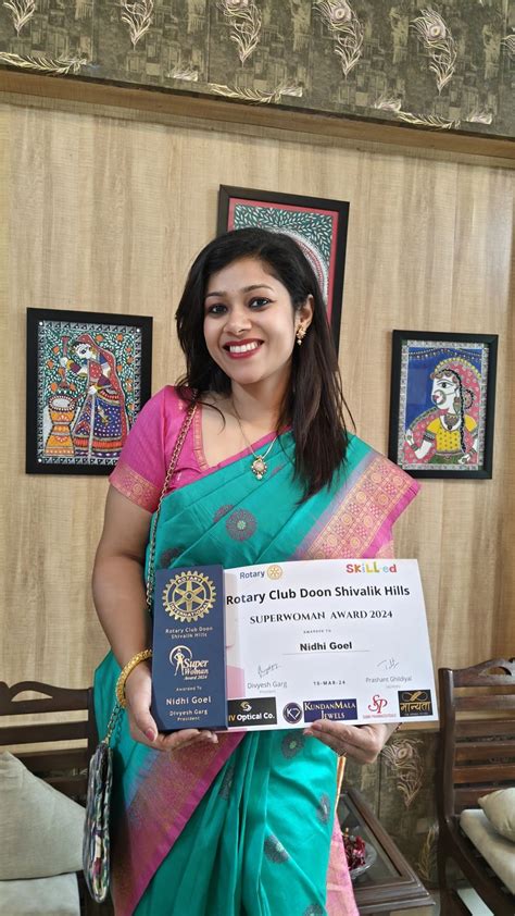 Nidhi Goel's Career Achievements and Awards