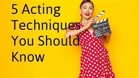 Nurturing Your Talent: Tips for Developing Acting Skills