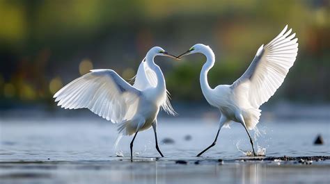 Observing the Graceful Ballet of Egrets