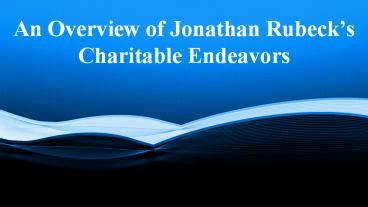 Overview of Charitable Endeavors