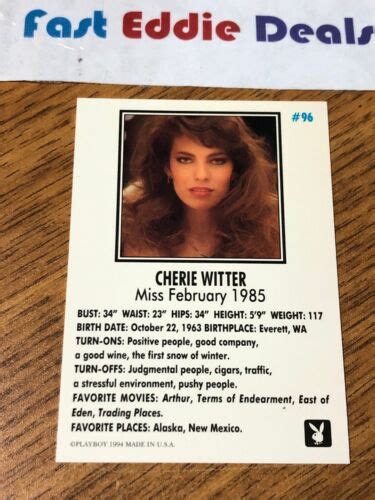 Personal Details of Cherie Witter