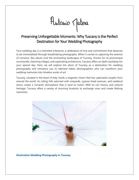 Picture-Perfect Moments: Preserving Unforgettable Moments through Photography