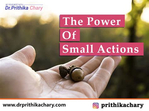 Planting the Seed of Success: Harnessing the Power of Small Actions