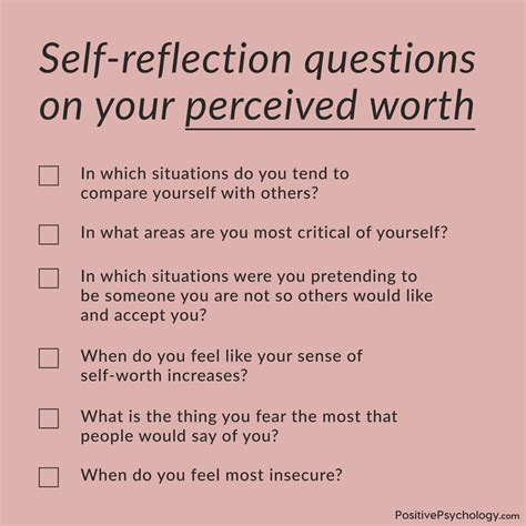 Possible Reflection of Self-Worth