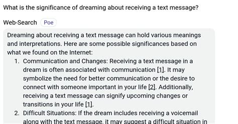 Possible Significances and Messages of the Dream