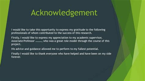 Professional Accomplishments and Acknowledgments