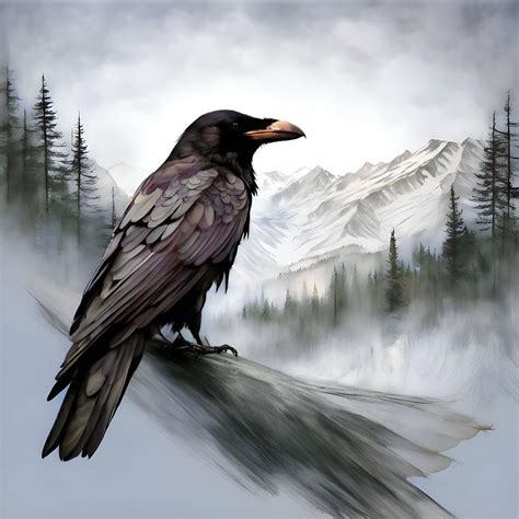 Ravens as Harbingers of the Afterlife and Metamorphosis