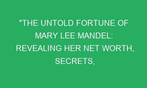 Revealing Carrie Lee's Net Worth and Success